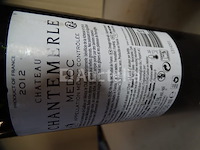 3 flessen médoc cru bourgeois château chantemerle 2012 - afbeelding 4 van  4