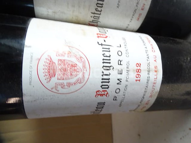 3 flessen pomerol château bourneuf vayron 1982 - afbeelding 2 van  4