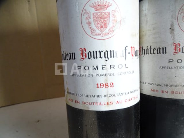 3 flessen pomerol château bourneuf vayron 1982 - afbeelding 3 van  4