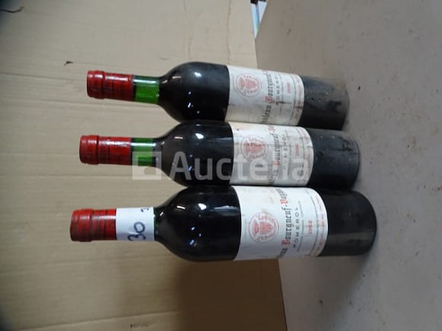 3 flessen pomerol château bourneuf vayron 1982 - afbeelding 4 van  4