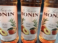 3 flessen siroop monin perzik - afbeelding 2 van  3