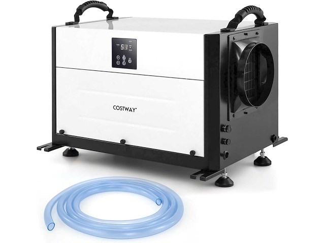 3-functionele luchtontvochtiger met 24-uurs timer, 2-in-1 industrieel droogapparaat, wit - afbeelding 2 van  8