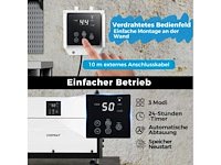 3-functionele luchtontvochtiger met 24-uurs timer, 2-in-1 industrieel droogapparaat, wit - afbeelding 5 van  8