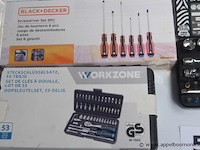 3 gereeschapssets wo wurth, workzone en black& decker - afbeelding 3 van  3