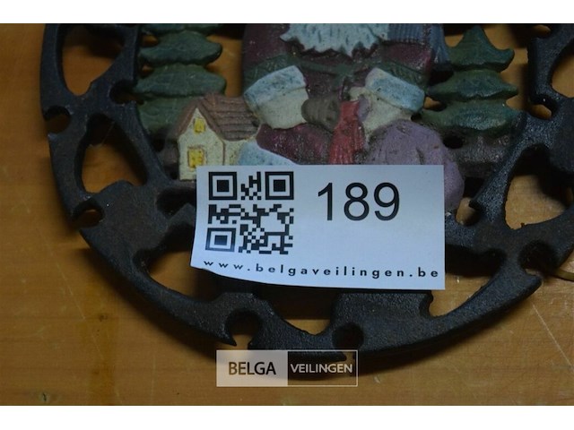 3 gietijzeren sneeuwman en onderlegger - afbeelding 5 van  5