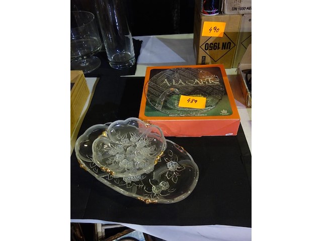 3 glazen dienschotels - afbeelding 1 van  1