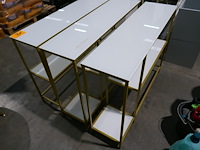 3 goudkleurige wandtafels - afbeelding 3 van  4