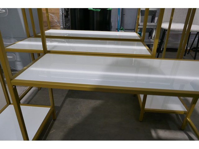 3 goudkleurige wandtafels - afbeelding 4 van  4