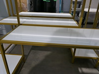 3 goudkleurige wandtafels - afbeelding 4 van  4