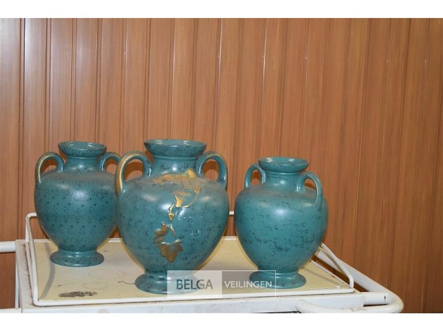 3 groene aardwerk kruiken - afbeelding 5 van  5