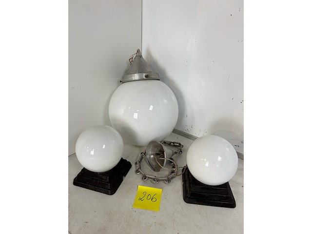 3 hall lampen - afbeelding 1 van  4