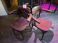 3 houten caf�stoelen - afbeelding 1 van  5