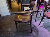 3 houten caf�stoelen - afbeelding 4 van  5