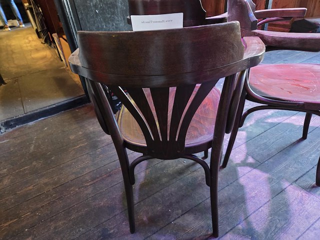 3 houten caf�stoelen - afbeelding 5 van  5