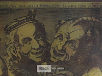 3 houten kaders met koperen tekening fagrat - afbeelding 4 van  5