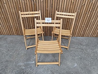 3 houten klapstoelen - afbeelding 1 van  6