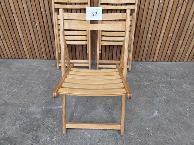 3 houten klapstoelen - afbeelding 3 van  6