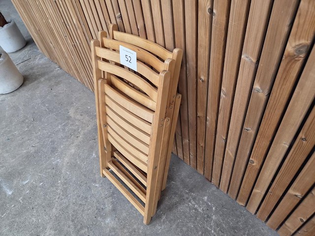 3 houten klapstoelen - afbeelding 6 van  6