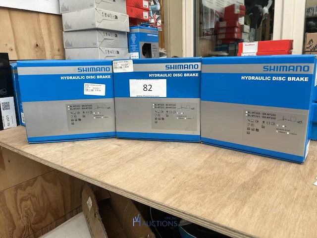 3 hydraulic brake sets shimano - afbeelding 1 van  5