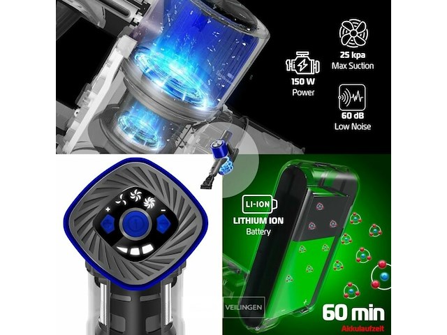 3 in 1 accu steelstofzuiger animal - afbeelding 3 van  7