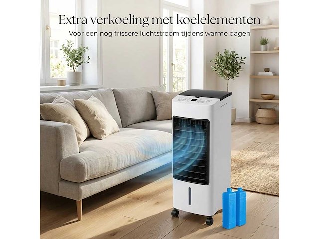 3-in-1 aircooler – koelen, bevochtigen en lucht zuiveren in één apparaat - afbeelding 2 van  7