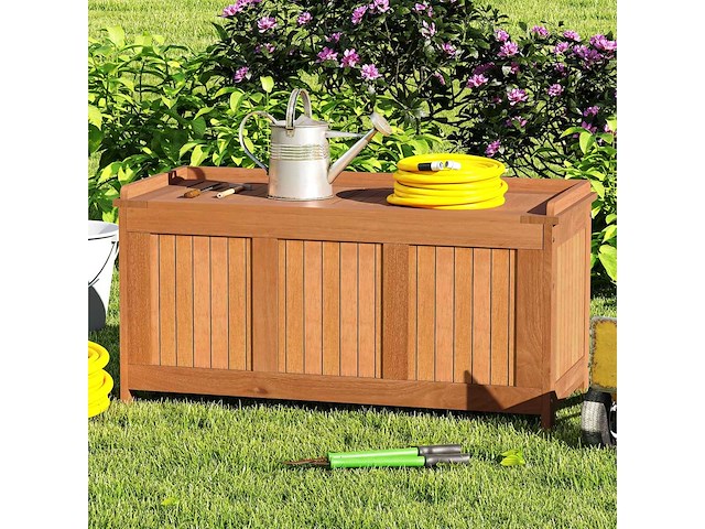 3-in-1 buitentuinkist van massief hout - afbeelding 2 van  6