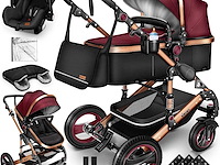 3-in-1 combinatiewagen | trio voor kinderen | lichtgewicht, piable autostoeltje - afbeelding 1 van  3