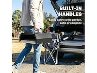 3-in-1 houtgestookte buitenpizza-oven, 2-lagige oven met steen, handvatten en peel - afbeelding 4 van  5