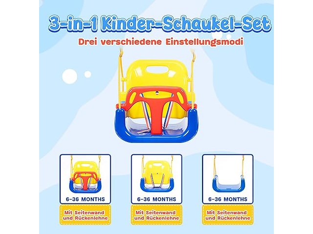 3-in-1 kinderschommelset - afbeelding 3 van  4