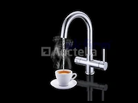 3-in-1 kokend water kraan - verchroomd rvs