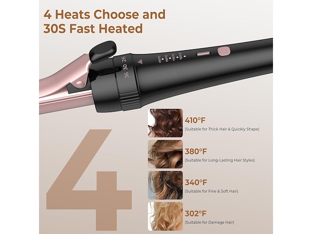 3-in-1 krultang voor grote krullen - afbeelding 4 van  5