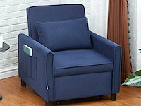 3-in-1 omgebouwd slaapbank met verstelbare rugleuning