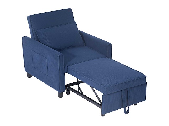 3-in-1 omgebouwd slaapbank met verstelbare rugleuning - afbeelding 3 van  9