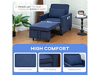 3-in-1 omgebouwd slaapbank met verstelbare rugleuning - afbeelding 7 van  9