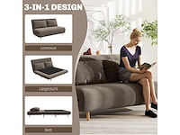 3-in-1 slaapbank, omschakelbare 2-zits bank - afbeelding 4 van  10