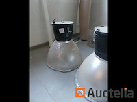 3 industriële lamps idealux dundi - afbeelding 1 van  7