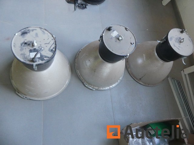 3 industriële lamps idealux dundi - afbeelding 3 van  7
