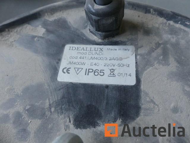 3 industriële lamps idealux dundi - afbeelding 7 van  7