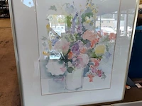3 ingelijste wandversieringen, 1 reproductie schilderij "de kus" gustav klimt - afbeelding 2 van  11