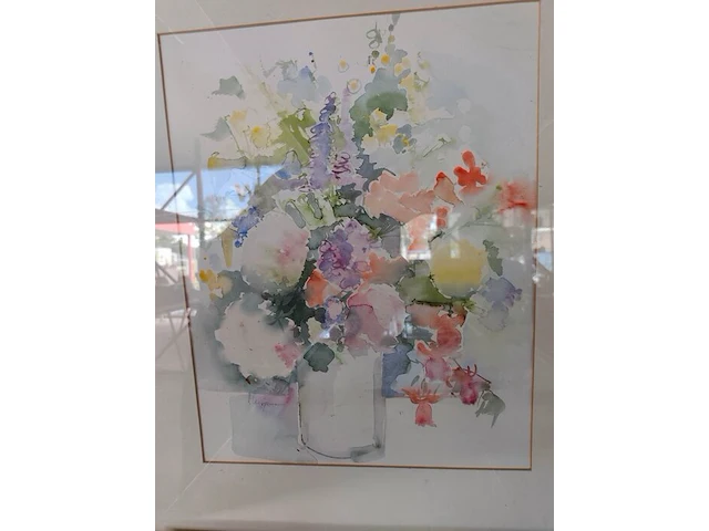 3 ingelijste wandversieringen, 1 reproductie schilderij "de kus" gustav klimt - afbeelding 3 van  11