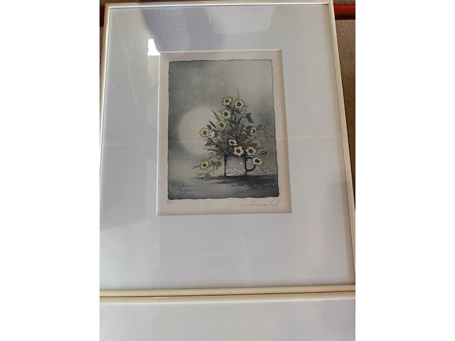 3 ingelijste wandversieringen, 1 reproductie schilderij "de kus" gustav klimt - afbeelding 10 van  11