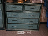 3 kastjes met groen rietlook - afbeelding 2 van  5