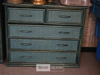 3 kastjes met groen rietlook - afbeelding 3 van  5