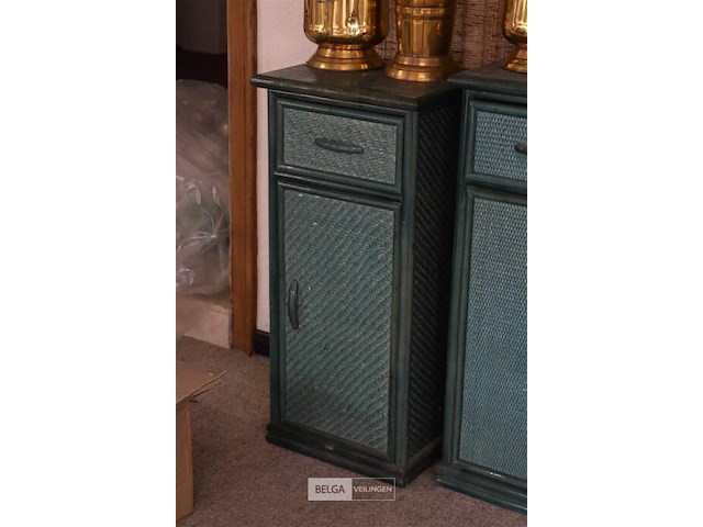 3 kastjes met groen rietlook - afbeelding 5 van  5