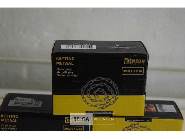3 ketting metaal 3mmx3m - afbeelding 2 van  3