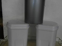 3 kleien vuilnisbakjes - afbeelding 1 van  3