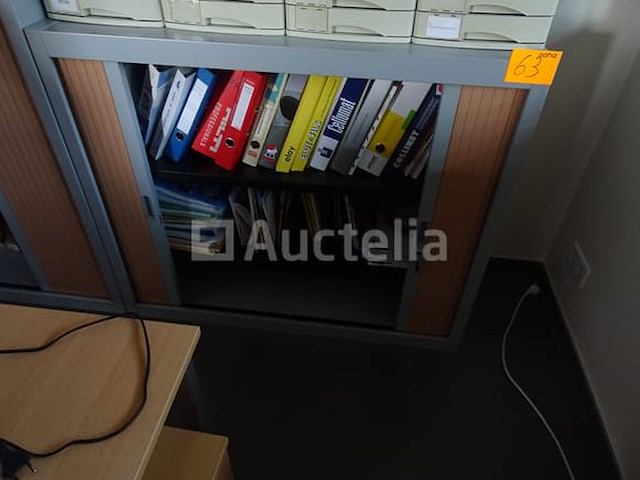 3 kleine kantoorkasten met 2 accordeondeuren - afbeelding 3 van  4