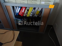 3 kleine kantoorkasten met 2 accordeondeuren - afbeelding 3 van  4