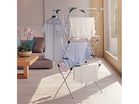 3-lagige minky indoor droogrek met 21 m² droogruimte - zilver - afbeelding 1 van  8