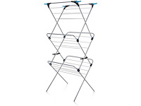 3-lagige minky indoor droogrek met 21 m² droogruimte - zilver - afbeelding 2 van  8